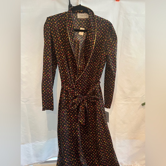 Dior Other - 🔥🔥🔥Christian Dior Vintage Loungewear Floral Print Long Dress Size: M NWT